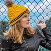 image:imageCinereplicas  Harry Potter  Pom Pom Beanie  Officially Licensed  Hufflepuff  Yellow amp Black