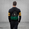 image:imageCinereplicas Harry Potter  GryffindorSlytherinRavenclawHufflepuff  Drawstring Bag 39  34cm  Official LicenseSlytherin