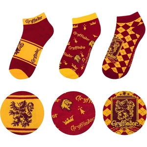 image:imageCinereplicas Harry Potter  Ankle Socks Set of 3 GryffindorHufflepuffRavenclawSlytherin  Official LicenseGryffindor