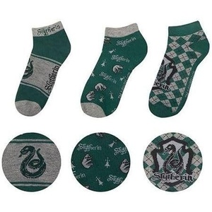 image:imageCinereplicas Harry Potter  Ankle Socks Set of 3 GryffindorHufflepuffRavenclawSlytherin  Official LicenseSlytherin