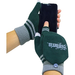 image:imageCinereplicas Harry Potter  Gloves Fingerless Mitten  Official LicenseSlytherin