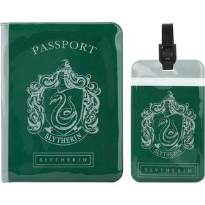 image:imageCinereplicas Harry Potter  Set of Tag amp Passport Cover Slytherin  Official License