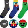 image:imageCinereplicas Brawl Stars  Set of 3 Socks  One Size EU 3545  Official LicenseVibrant Green  Dark Grey  Light Blue  Dark Blue  Yellow