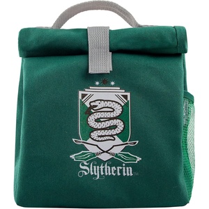 image:imageHarry Potter Bolsa Porta Alimentos Termica Slytherin Green 45L Unisex Thermal Insulated Snake Slytherin Pattern Mesh Pocket Velcro Closure